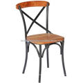 Cross Metal Dining Chair